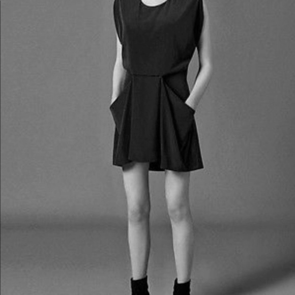 All Saints Black 'Saelde' Dress with Front Pockets - Picture 5 of 6